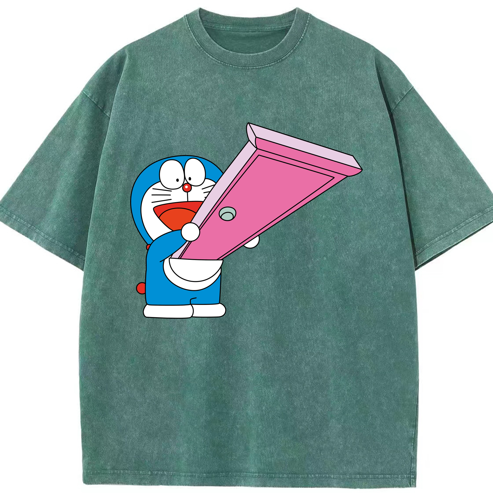 （画像用） ドラえもん Doraemon 綿100% ヴィンテージ風 半袖Tシャツ（フロントプリント）